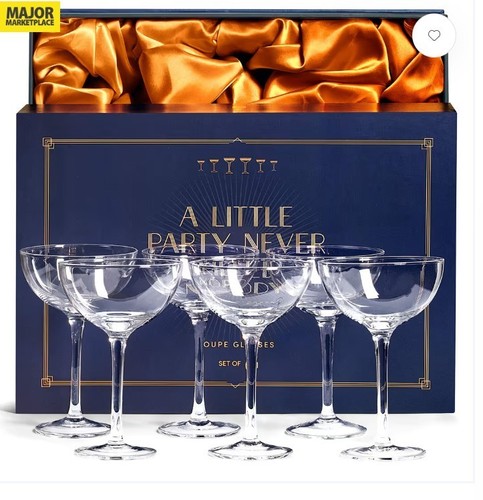 Crystal champagne coupe - crystal,