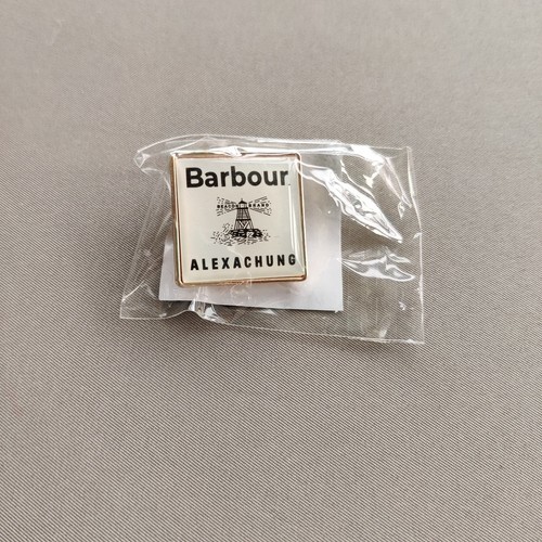 Barbour enamel lapel pin - barbour,