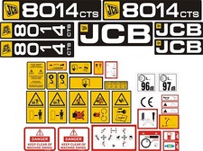 JCB 8014 CTS Mini Digger Decal Set 