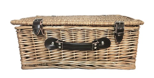 Vintage wicker picnic basket - vintage,
