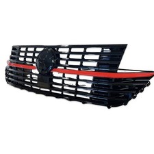 Grille Black Gloss Strip Red for VW T6.1 Multivan Transporter 2019-
