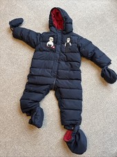 Dolce & Gabbana 12-18 Mths Baby Snowsuit in Navy  Family Characters Goose Duck