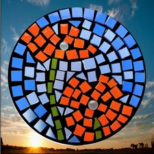 Poppy Stained Glass Mosaic