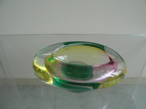 Murano glass bowl dish ashtray - glass,
