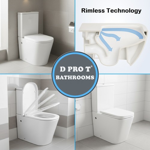 Modern rimless close coupled - rimless,