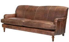 Howard Sofa in Distressed Vintage Leather – Classic British Design