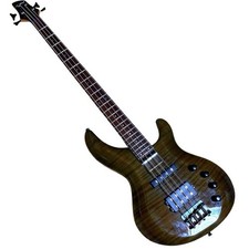 Aria Pro II IGB-380 Active Electric Bass Quilt Maple Made in Japan Clean