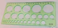 CIRCLES TECHNICAL DRAWING CIRCULAR STENCIL TEMPLATE SIZES 2 - 40 MM.A-OO2