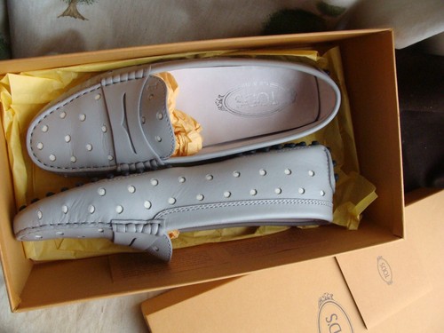 Tods grey leather pumps - grey,