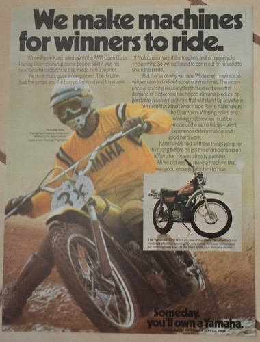 1974 yamaha 250 motorcycle - yamaha,