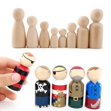 20PCS Wooden Peg Dolls Wood