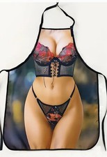 Funny Apron Sexy Lady Women Chef Cooking Kitchen BBQ Aprons Novelty Gifts UK