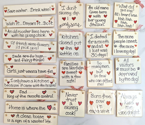 Wooden plaques novelty comedy - wooden,