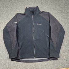 Berghaus Jacket Mens Large Black Choktoi Windstopper Windbreaker Coat Hiking