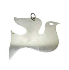 Retired James Avery LARGE Dove Bird in Flight Pendant Sterling Silver