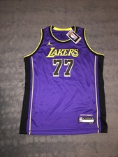 Jordan x Los Angeles Lakers Purple Swingman Jersey - Doncic 77 . Size Youth XL