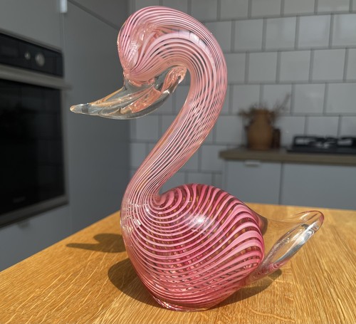 Vintage murano pink - murano, swirl