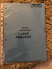 Honda MTX50 Workshop Blue