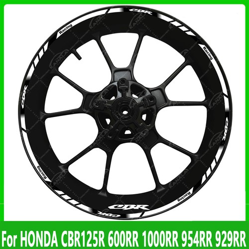 Motorcycle bike wheel decals