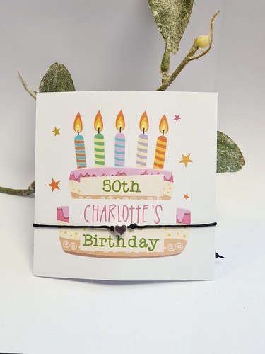 Birthday cake wish string - cake,