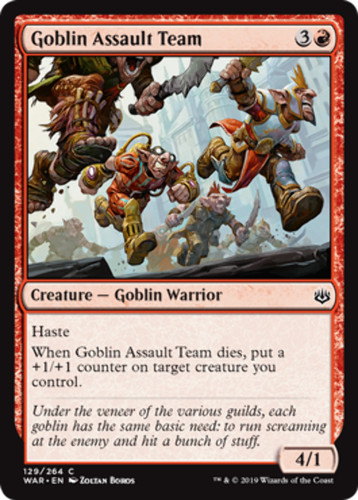 Goblin assault team war of - war,