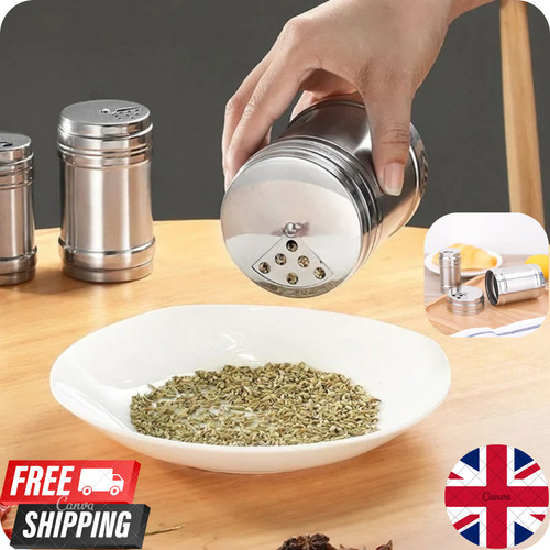 Magnetic spice jar stainless - magnetic,
