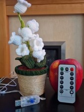 Lily of Valley Lamp, Crochet