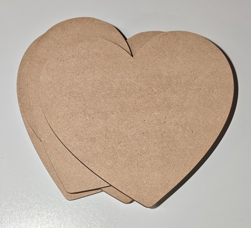 Heart mdf craft blank - mdf,