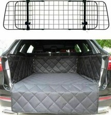 FOR VOLKSWAGEN TIGUAN ALL MODELS-Mesh Dog Pet Guard Barrier & Quilted Boot Liner
