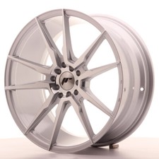 Japan Racing JR21 Alloy Wheel 19x8.5 - 5x100 / 5x120 - ET35 - Silver Machined