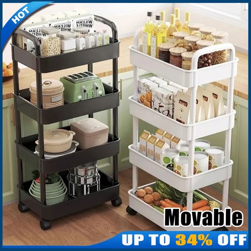 Tier storage trolley cart on - storage,