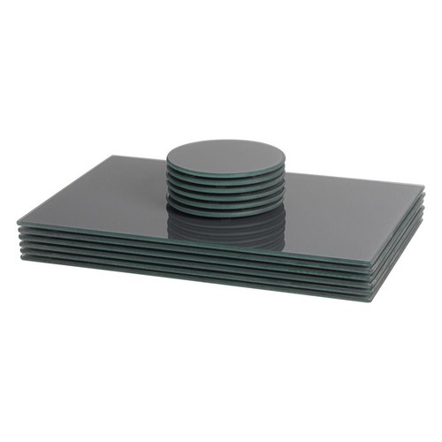 Piece glass placemats - 12, &