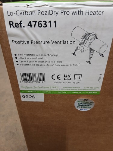 Vent axia 476311 carbon - vent,