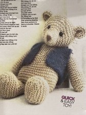 Teddy bear knitting pattern