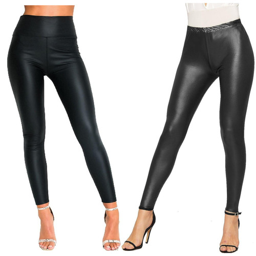 Women wet look pvc - look, high