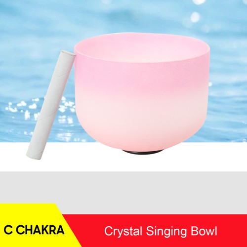 Crystal singing bowl c - singing,