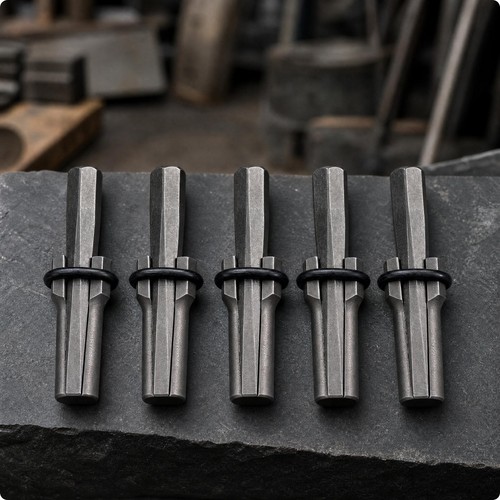 Pieces stone splitting wedge - pieces,