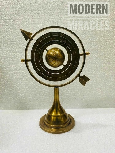 Brass armillary sphere - 12",
