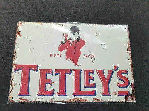 Tetley bitter metal sign - tetley's,
