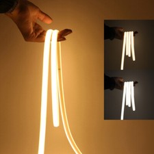 220V Neon COB LED Strip Lights Flexible Tape Lamp Rope Waterproof IP67 UK Plug