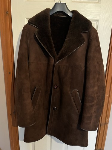 Brown sheepskin coat - sheepskin,