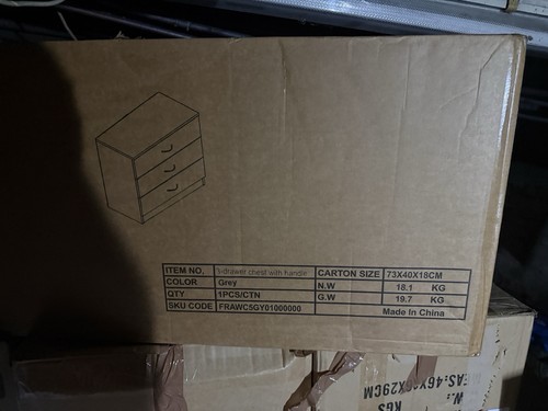 Drawer chest drawers - 3-drawer,