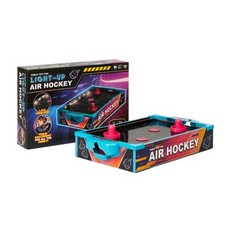 Toy Mania Light Up Table Top  Air Hockey Table