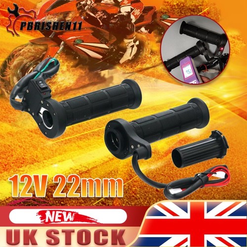 Motorcycle heated grips 12v - heated,