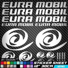 17x EURA MOBIL Vinyl Decal