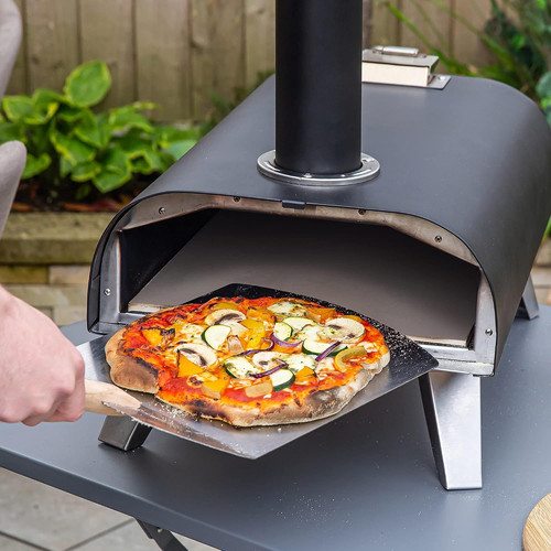 Portable outdoor pizza oven - pizza,