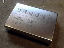 Stainless steel fuse box lid
