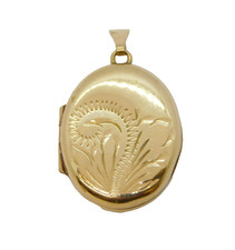 9ct Yellow Gold Floral Pattern