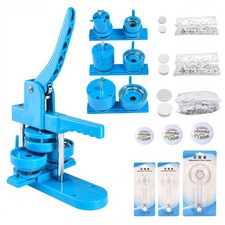 DIY Pin Button Maker Machine 25mm/32mm/58mm Badge Punch Press with 300pcs Button