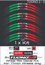 APRILIA TUONO V4  Motorcycle Wheel Rim Stickers Decals Stripes Kit